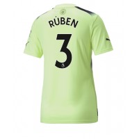 Manchester City Ruben Dias #3 Fotballklær Tredjedrakt Dame 2022-23 Kortermet